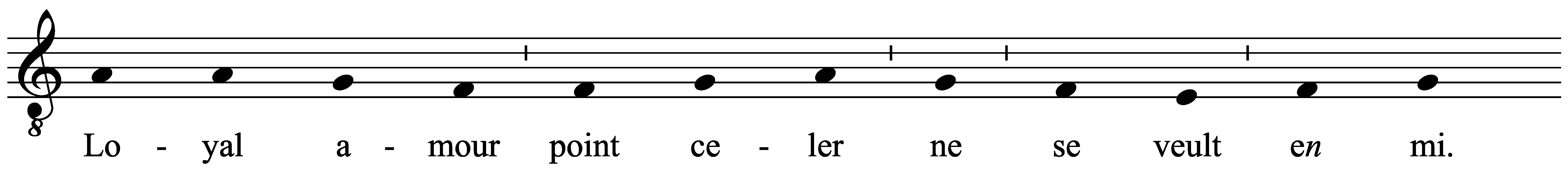 Work musical notation